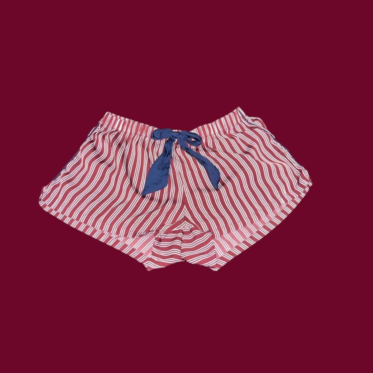 Aries Women's Burgundy and Blue Shorts
