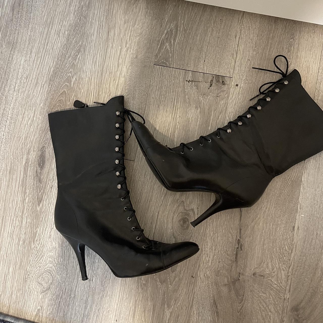 Bcbg lace up booties deals