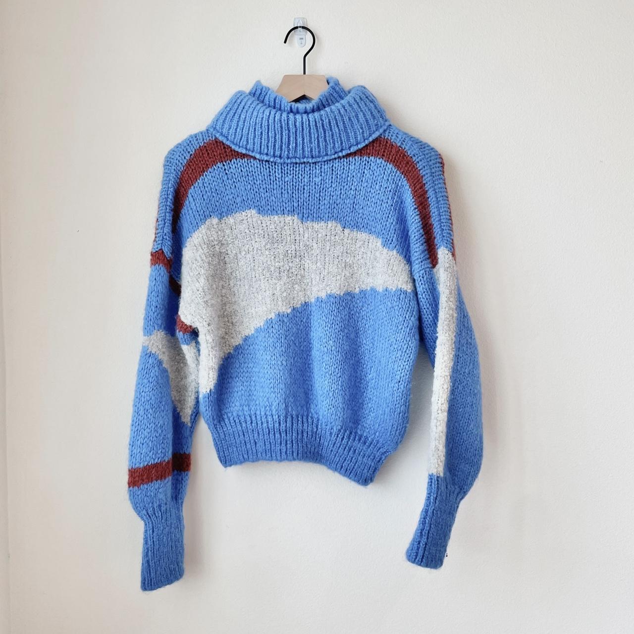 Sita Murt Alpaca Wool Knit blue brown abstract... - Depop