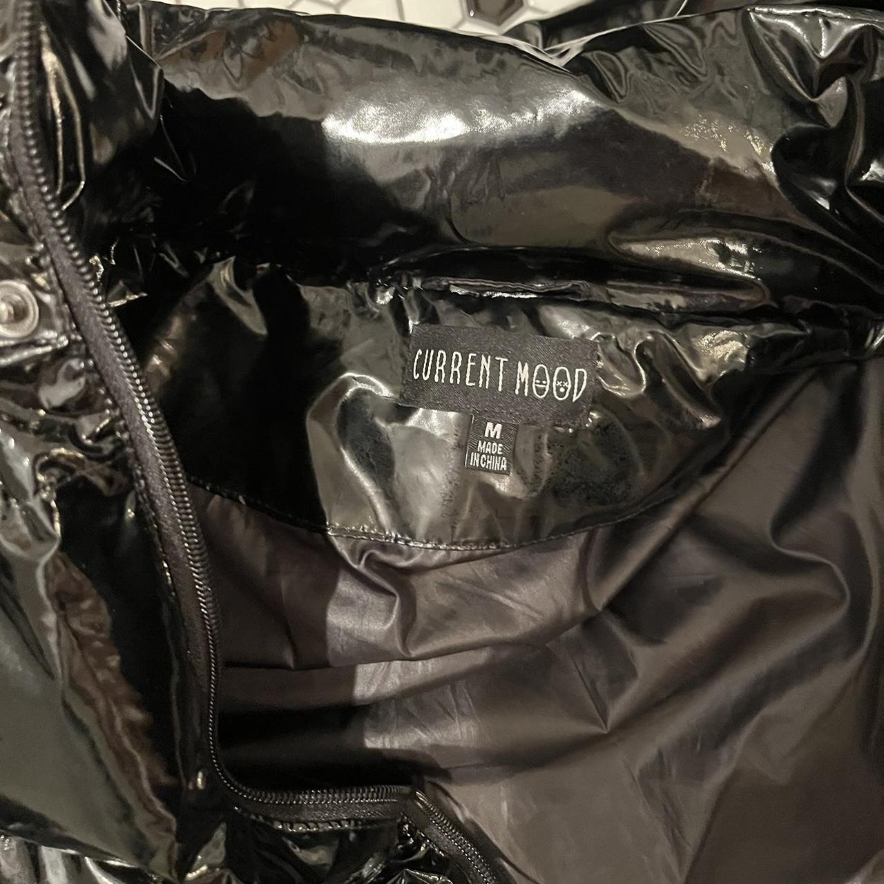 Current Mood Dolls Kill PVC Vinyl Cropped Puffer Jacket Current