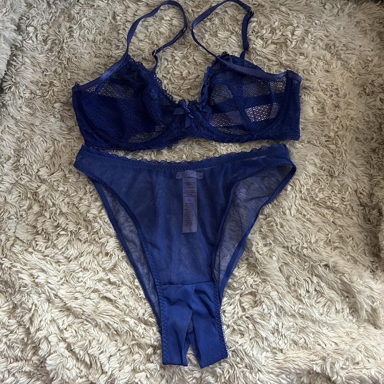 Savage x Fenty Women's Blue Underwear | Depop