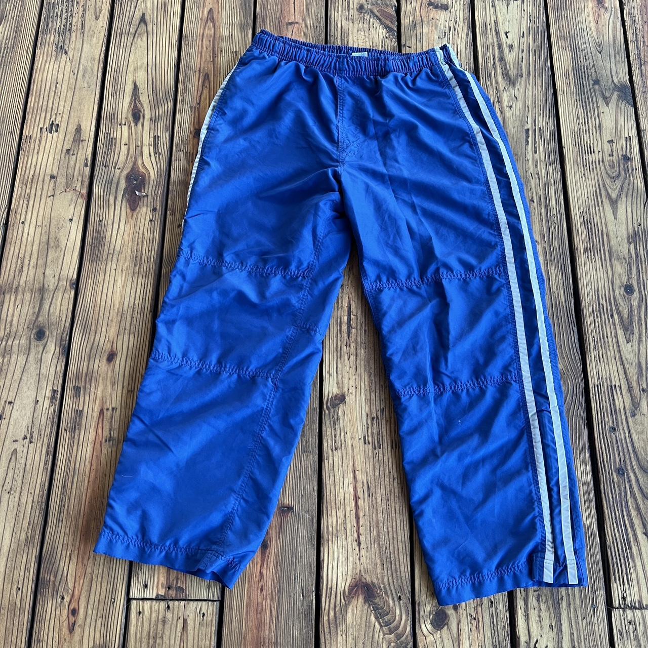 Old Navy track pants Iconic 2000s fold over wide - Depop