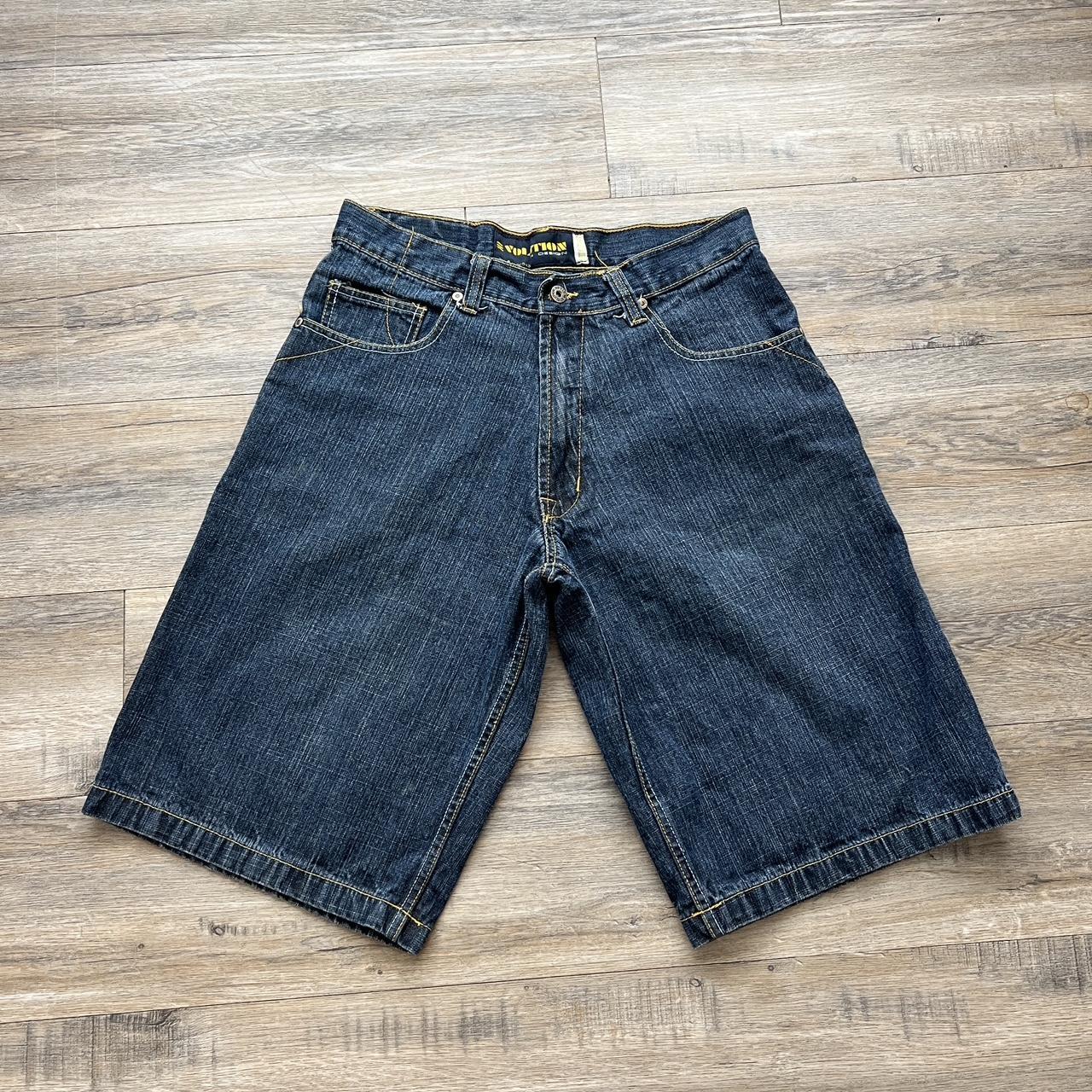 Y K Baggy Evolution Jorts Size Measurements Depop