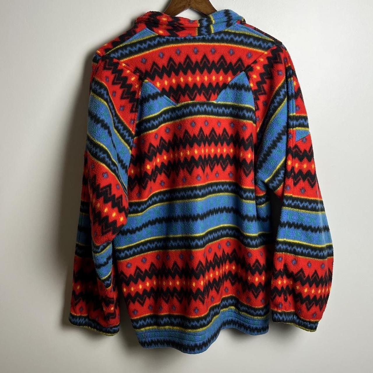 Men's Sweater - Multi/Red - L – Vintage Aztec Pri… - image 5