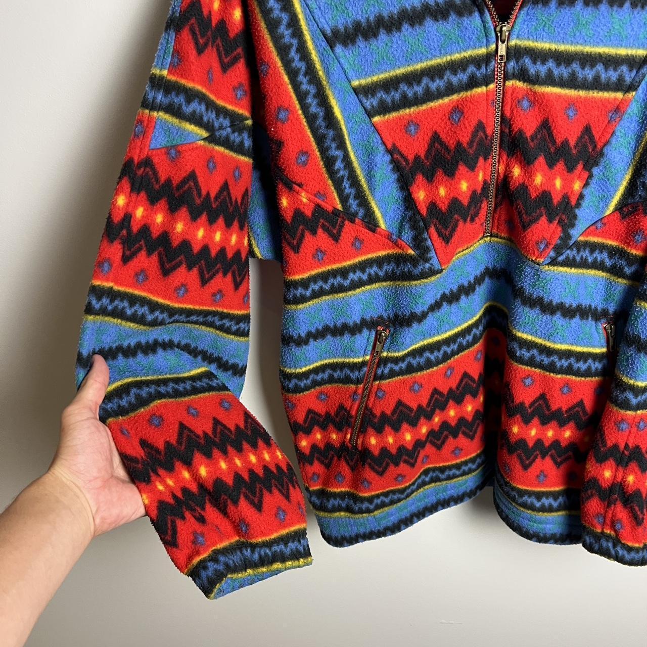 Men's Sweater - Multi/Red - L – Vintage Aztec Pri… - image 2