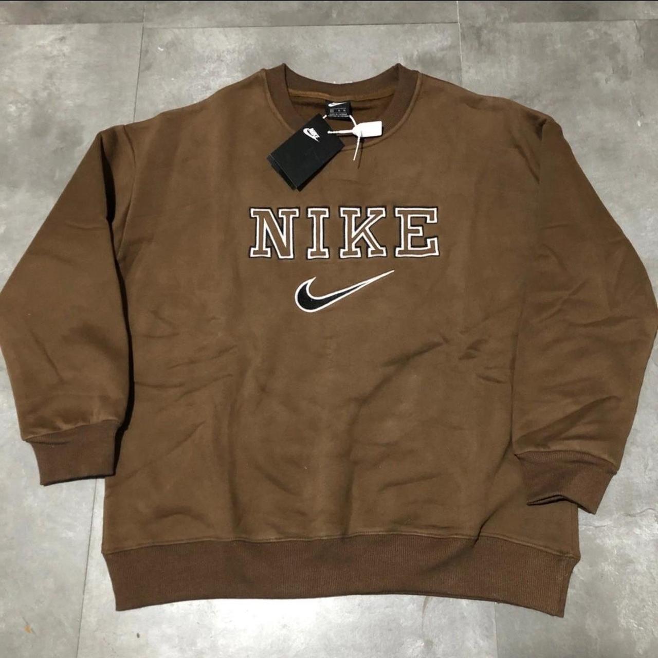 Brand new vintage Nike embroided sweatshirt Sizes... - Depop