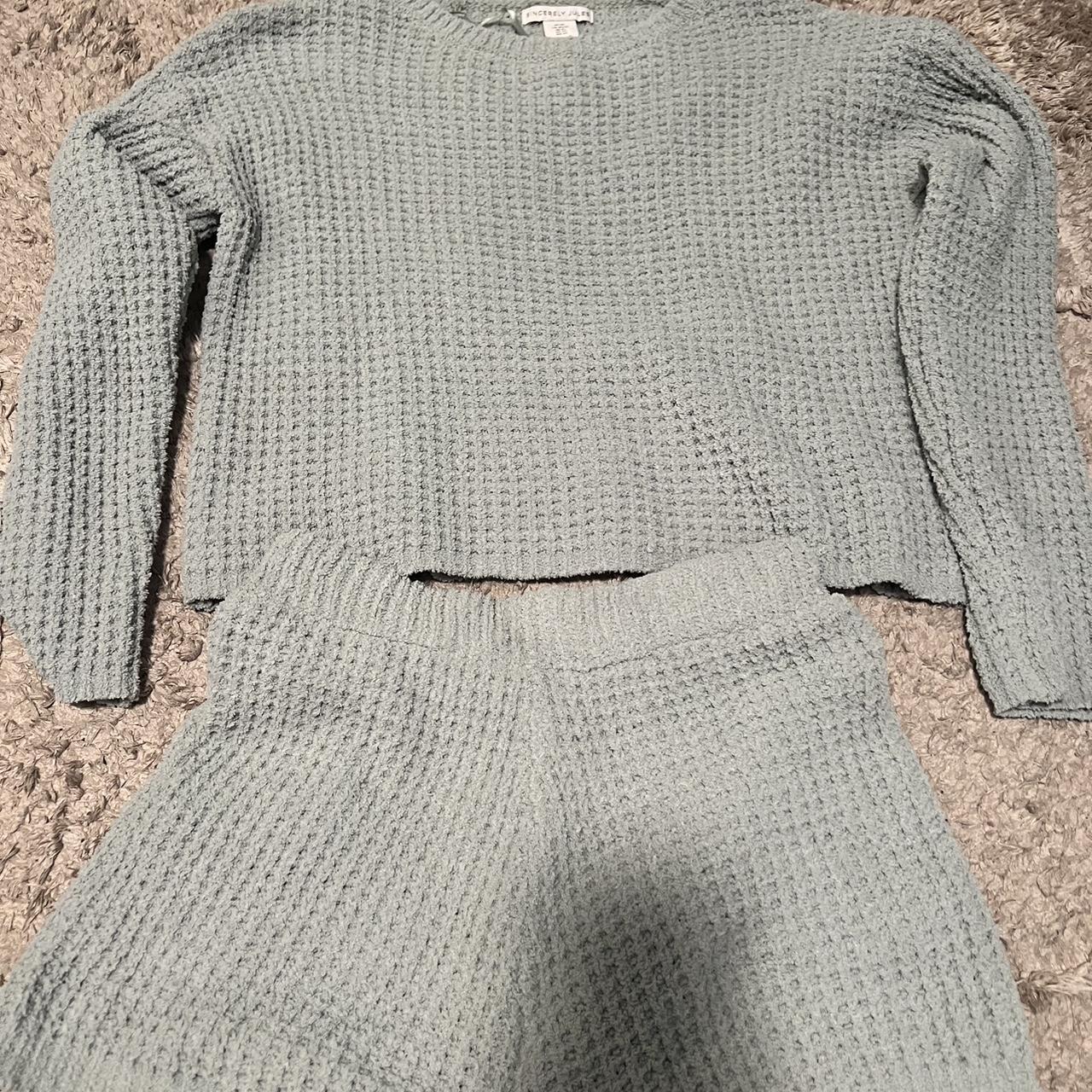 knit lounge set - size xs #matchingset #set #knitset - Depop