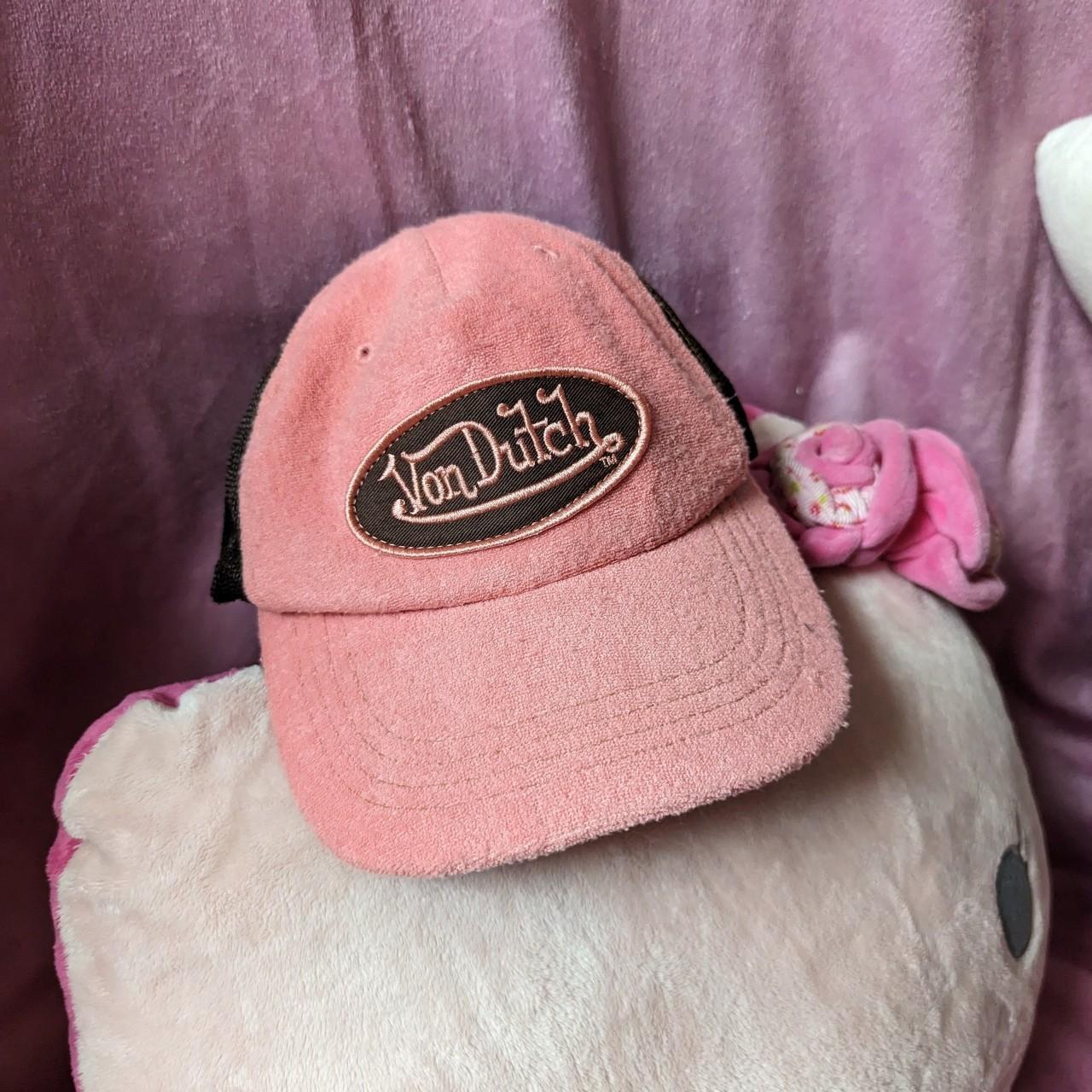 Von dutch hat / cap 🧢 light coral orange and dark... - Depop