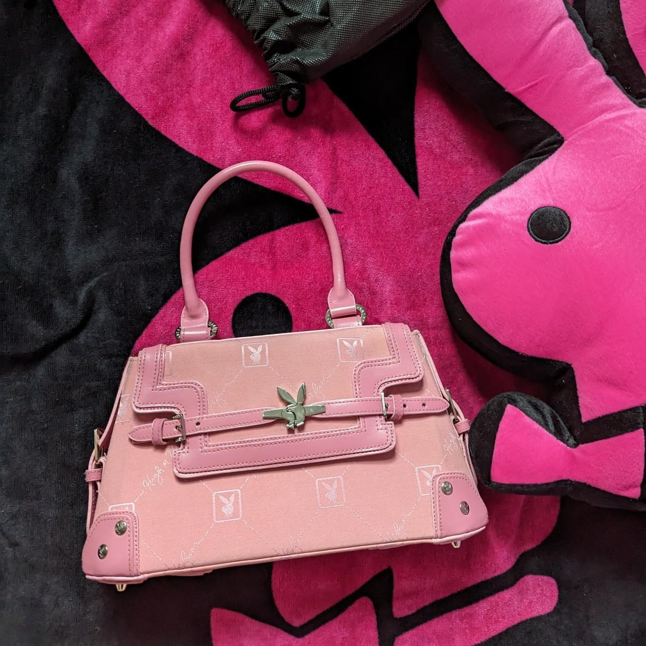 Playboy pink monogram hugh hefner bag / purse about... - Depop