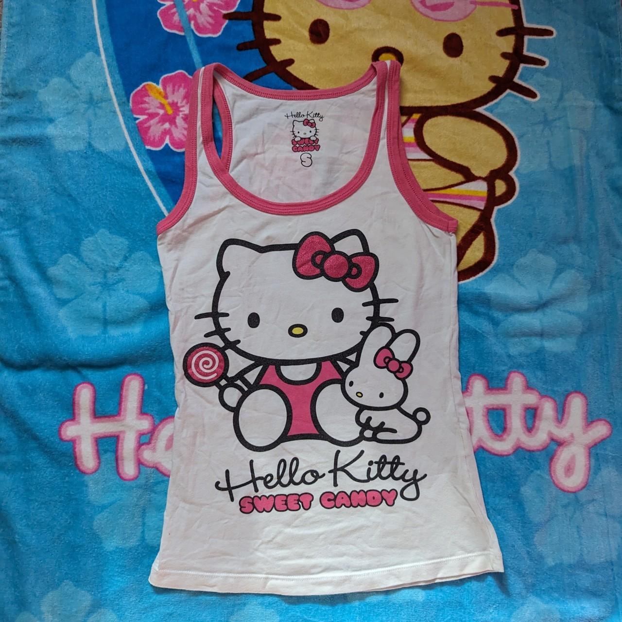 hello kitty tank top est s see the second photo for... - Depop