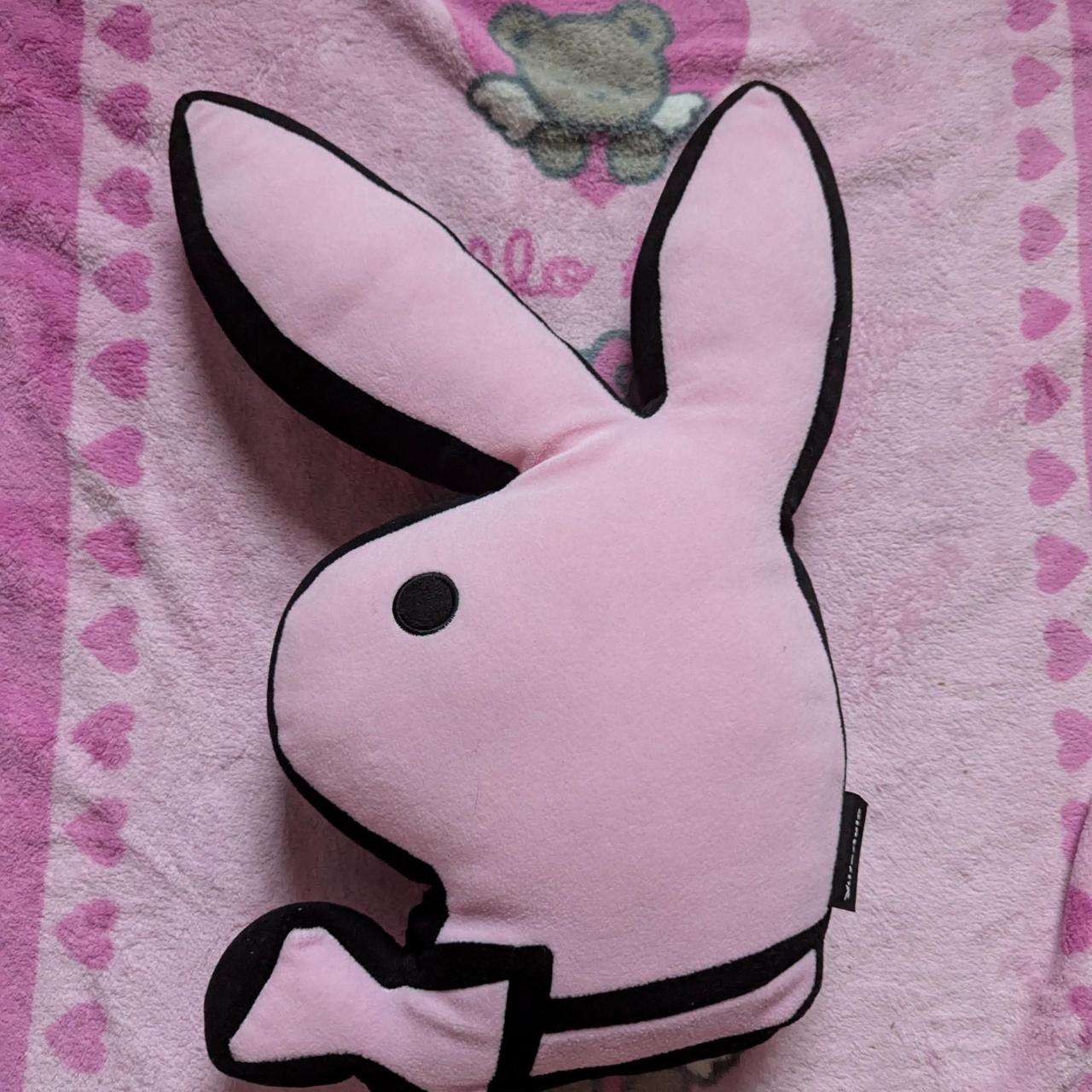 Playboy クッション Playboy Pink Rabbit Head Pillow - Etsy