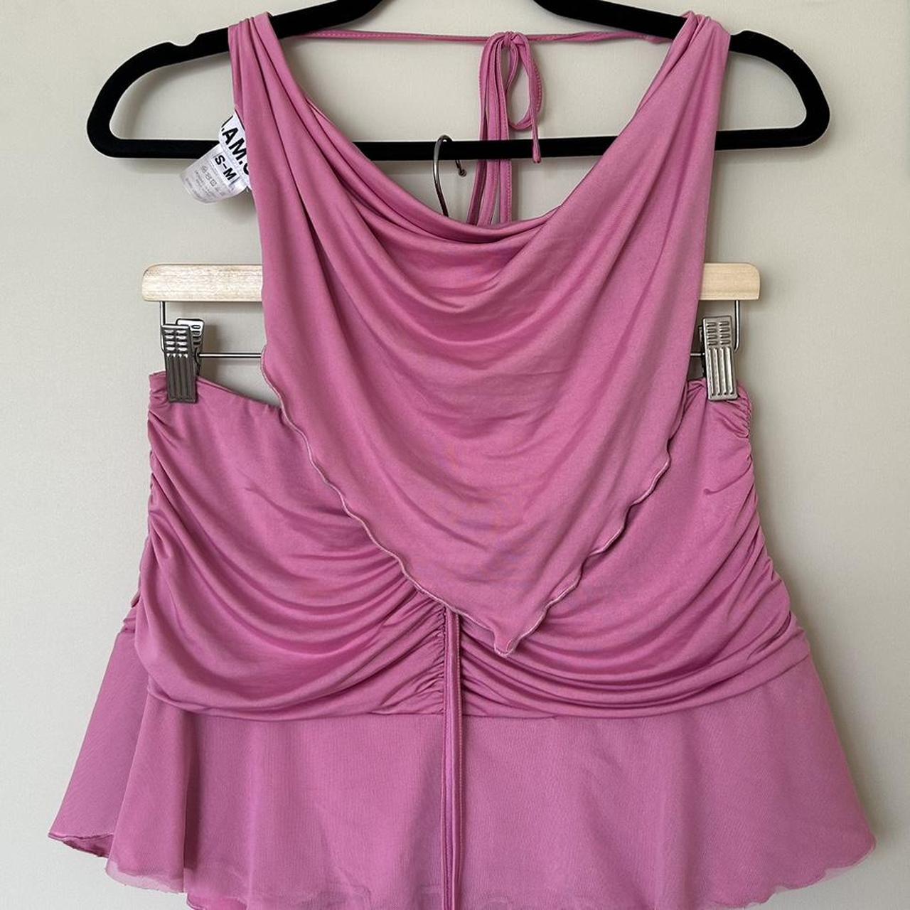 I.Am.Gia, Pink, Matching Set, Mini Skirt, Cowl Neck,... - Depop