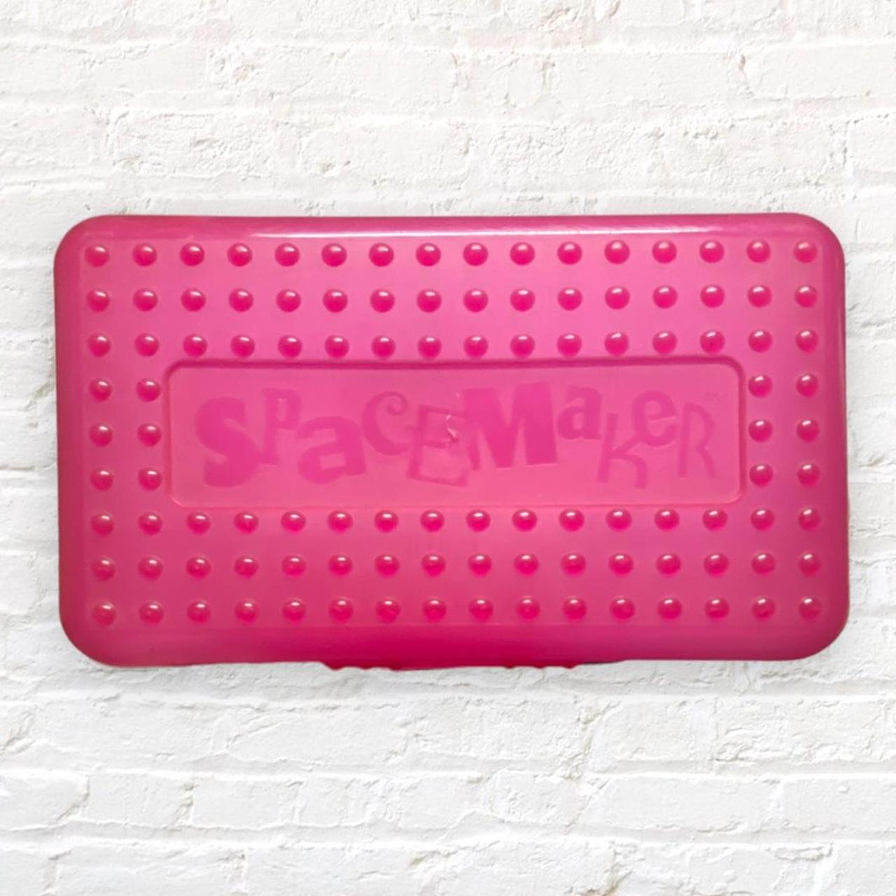 Vintage spacemaker pencil box in pink and clear.... - Depop