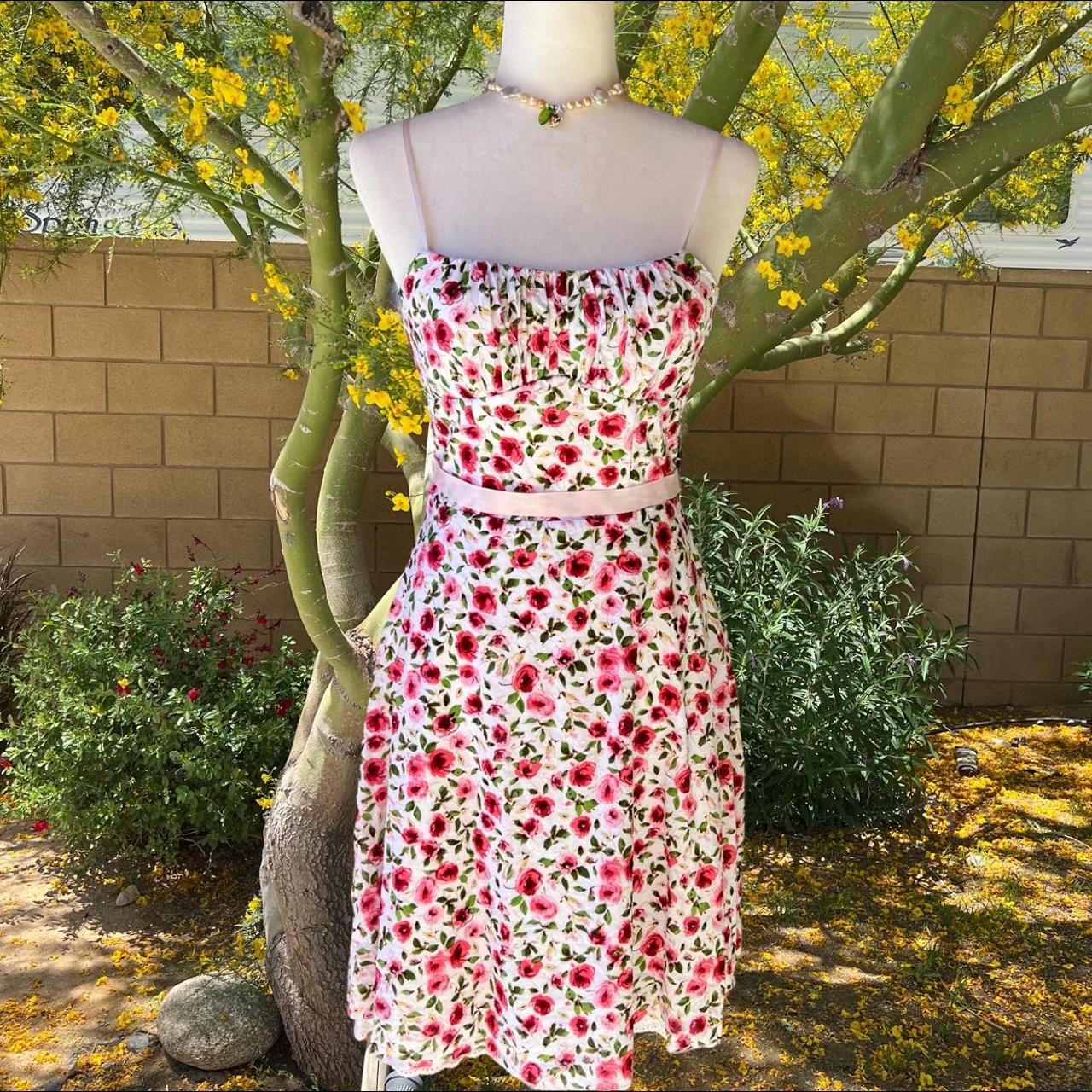 Ruby Rox Women's Pink and White Dress