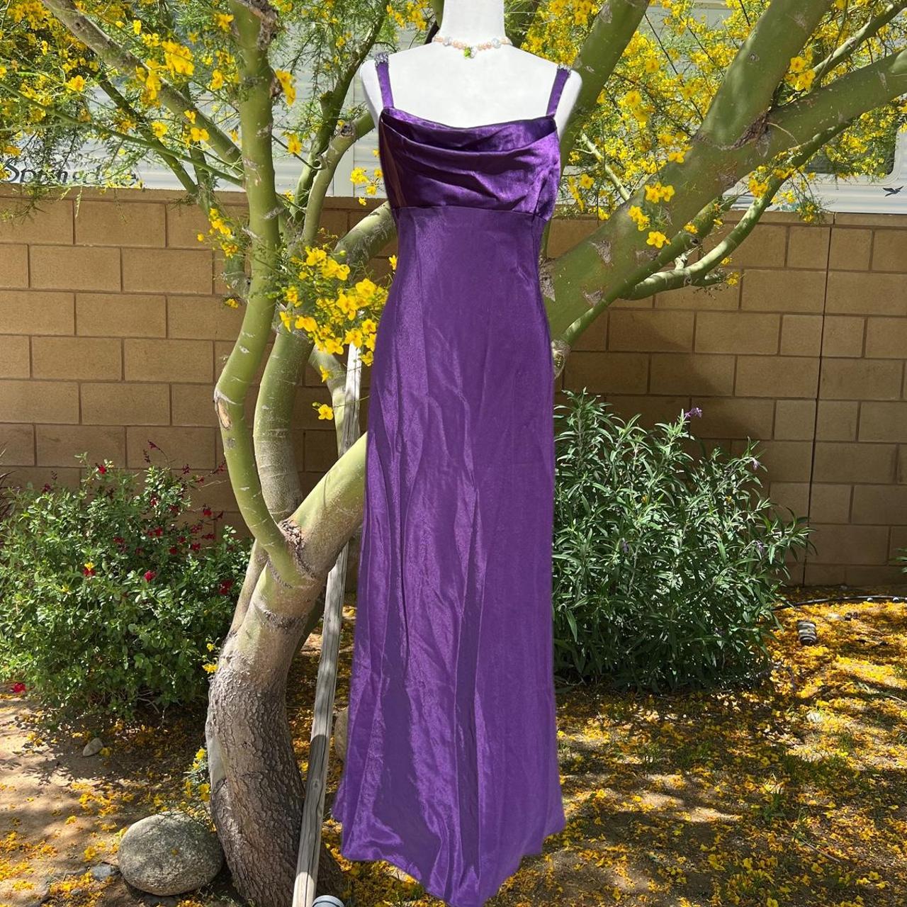 Aspeed Design Women's Purple and Silver Dress