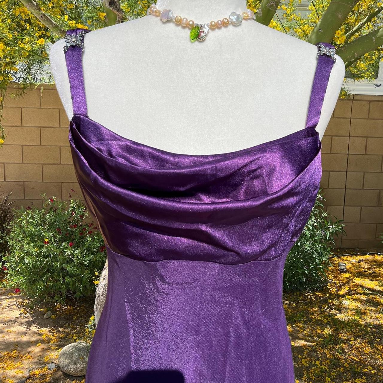 Aspeed Design Women's Purple and Silver Dress (3)