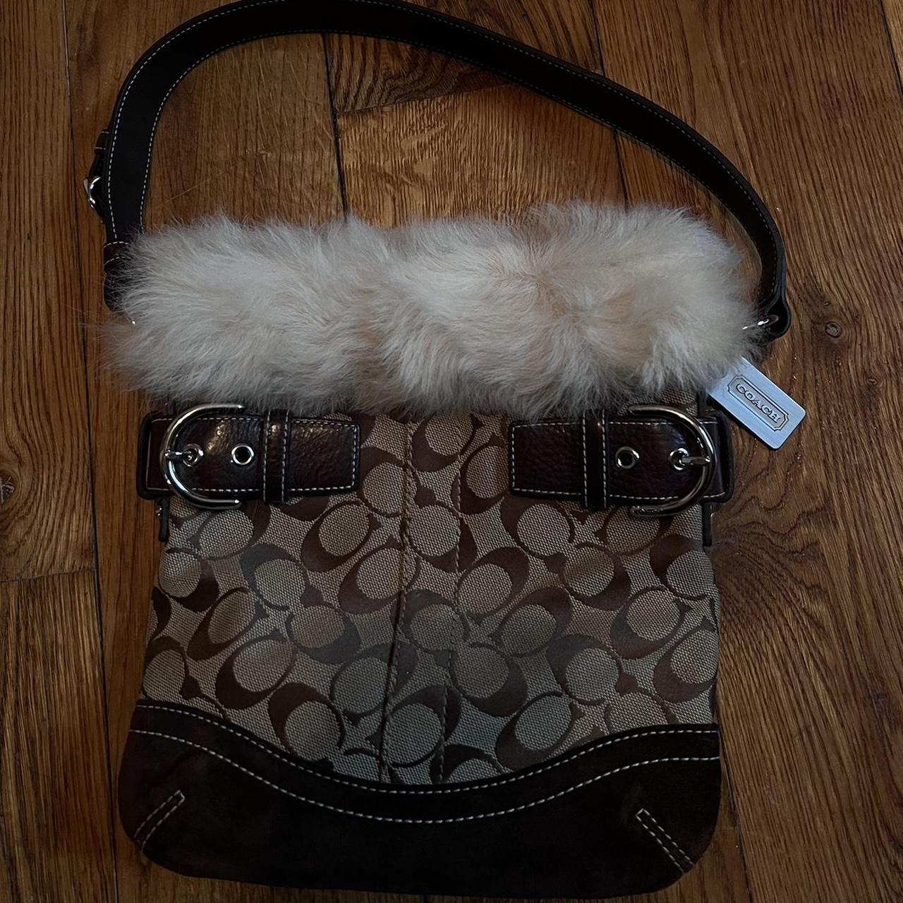 Coach Women's Cream and Brown Bag | Depop