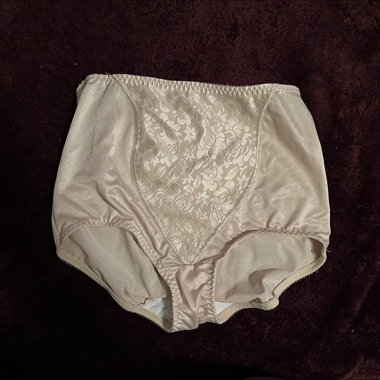 Women's Cream and Tan Panties | Depop