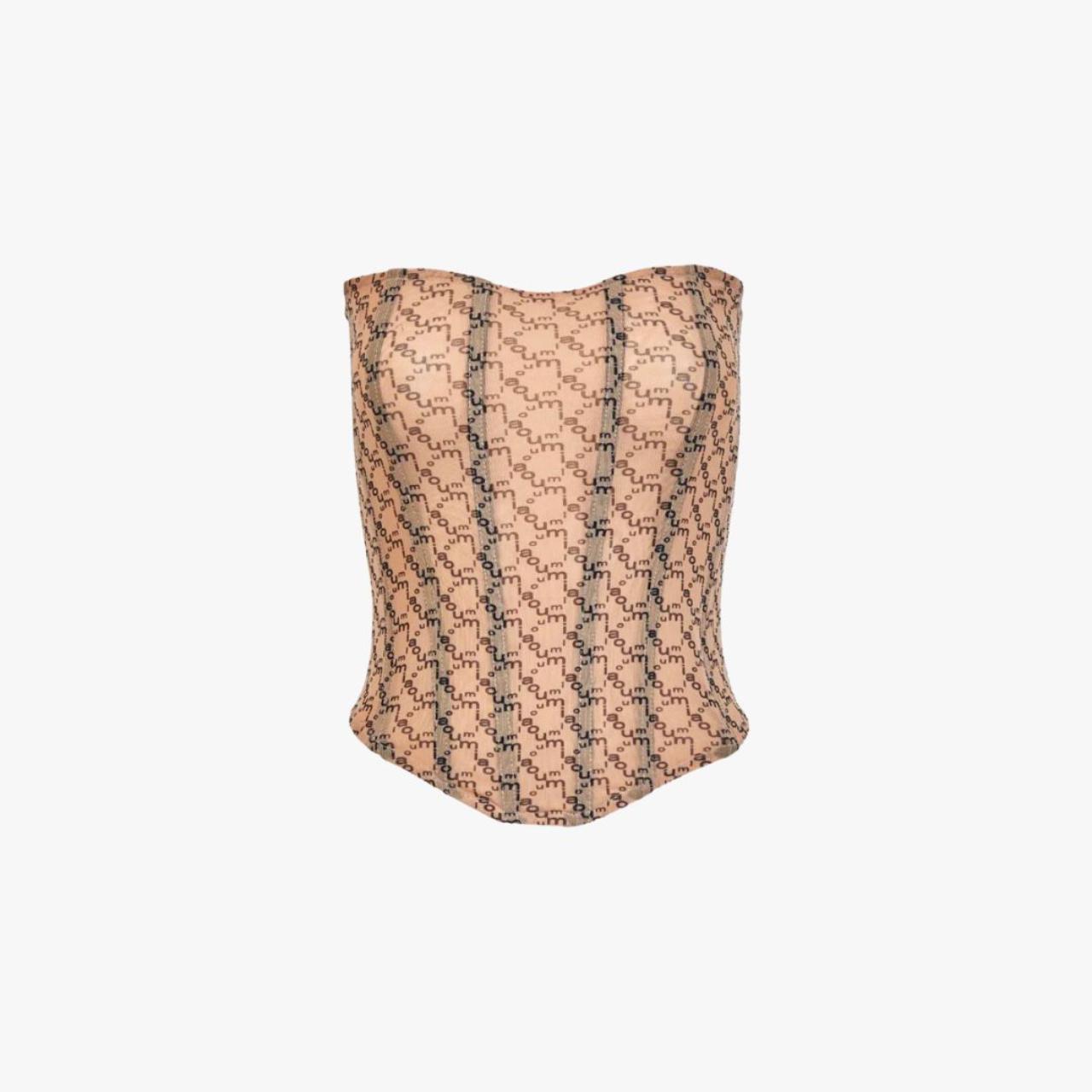 Miaou Peri Corset in popular Nude Monogram