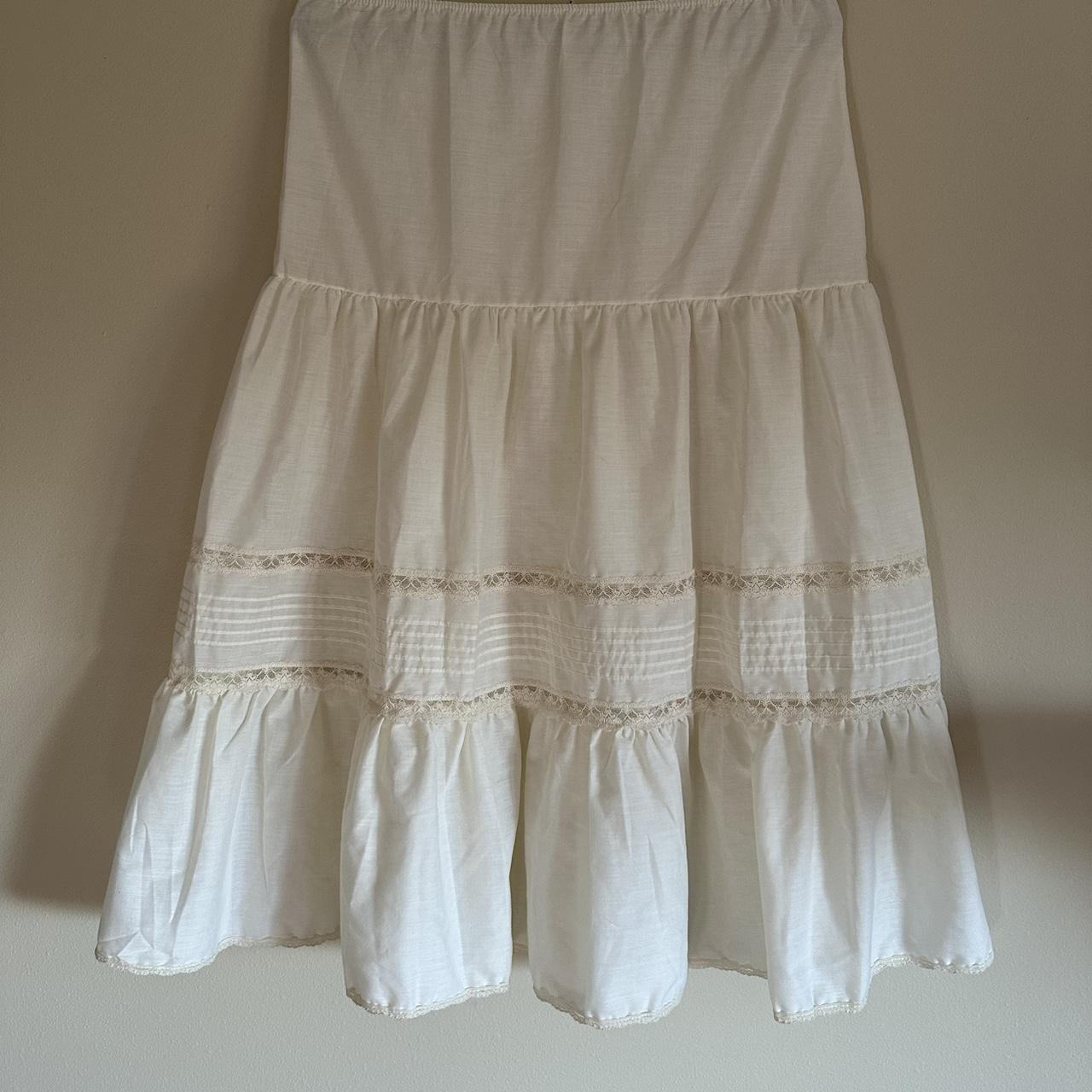 Women's Skirt - White - S – the cutest vintage wh… - image 6