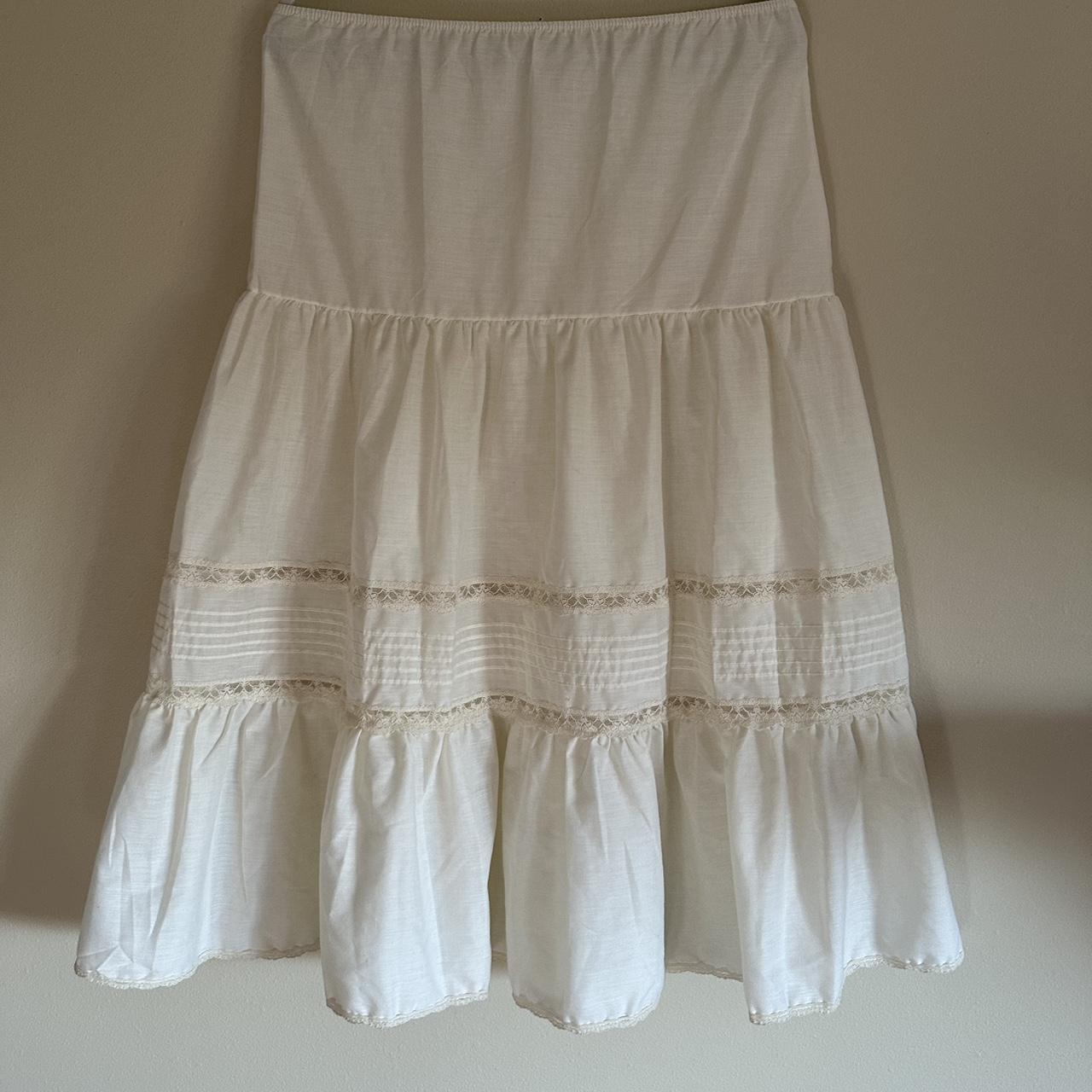 Women's Skirt - White - S – the cutest vintage wh… - image 3