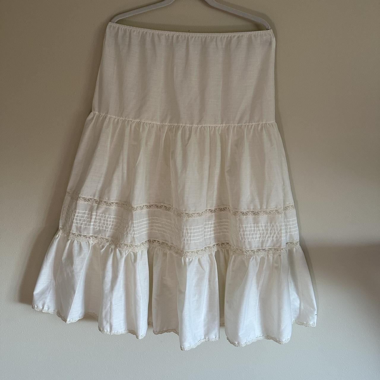 Women's Skirt - White - S – the cutest vintage wh… - image 1