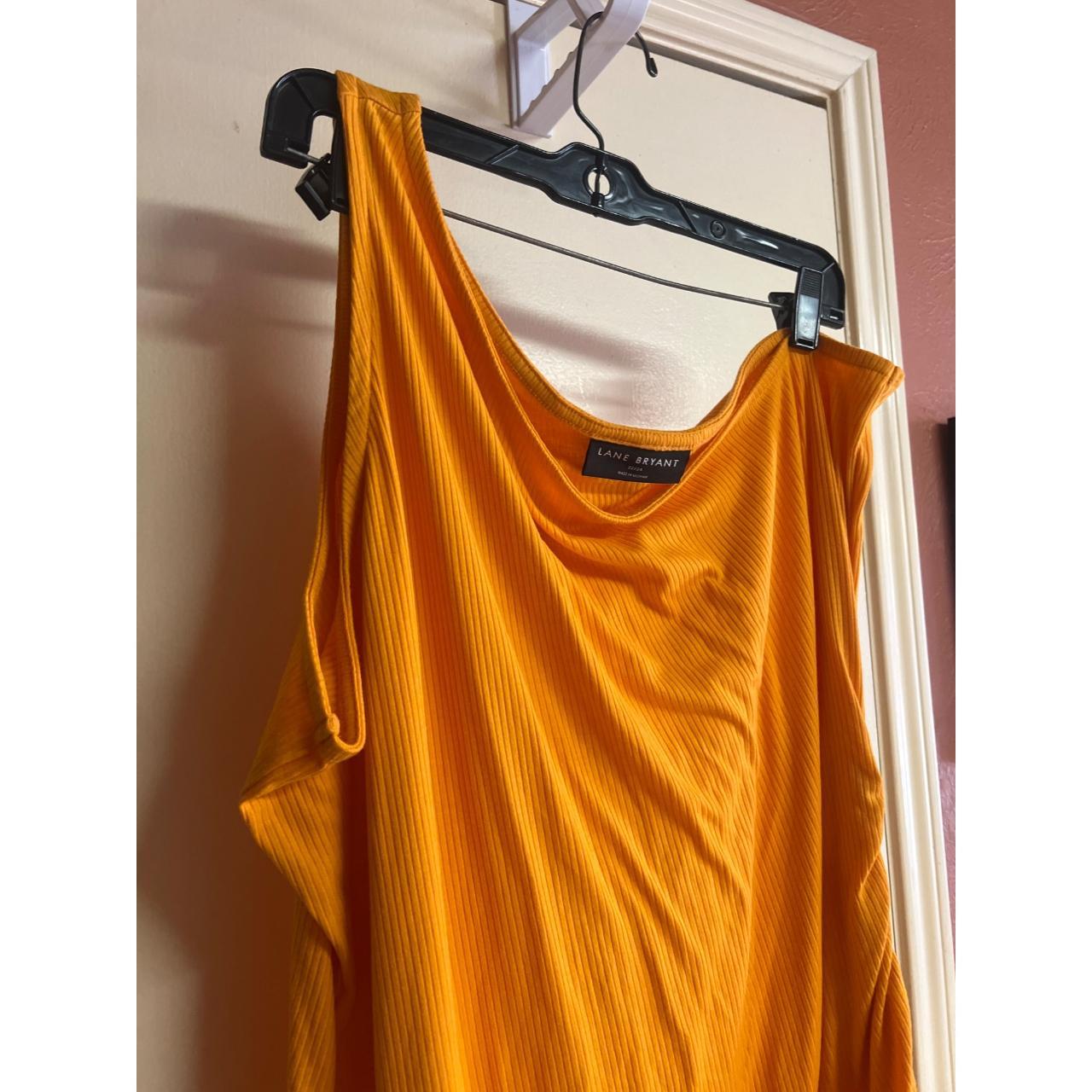 Stunning Lane Bryant Size 22 24 Orange One Shoulder Depop