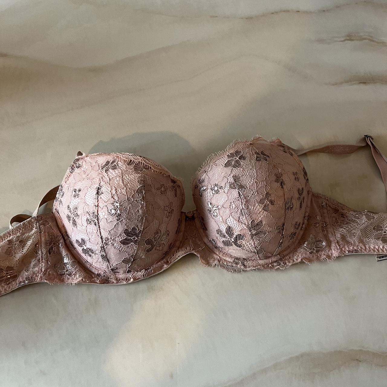 Dream Angels Lined Demi / Demi double 32DD pink bra... Depop