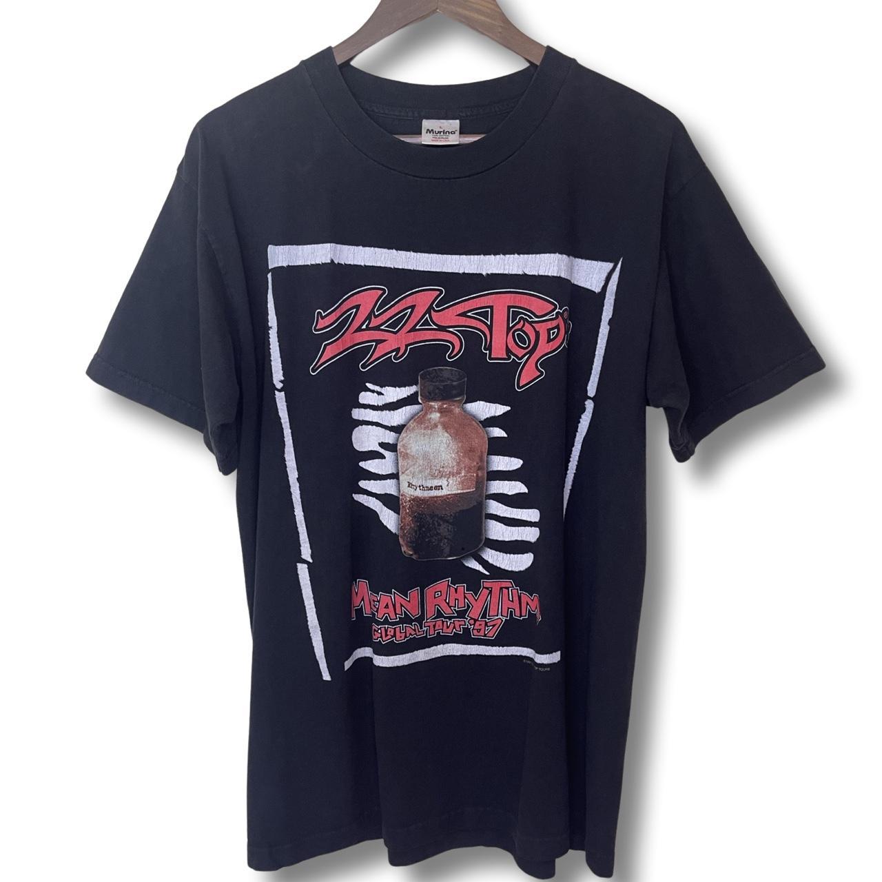 Vintage 1997 ZZ Top Mean Rhythm Global Tour Tee... - Depop