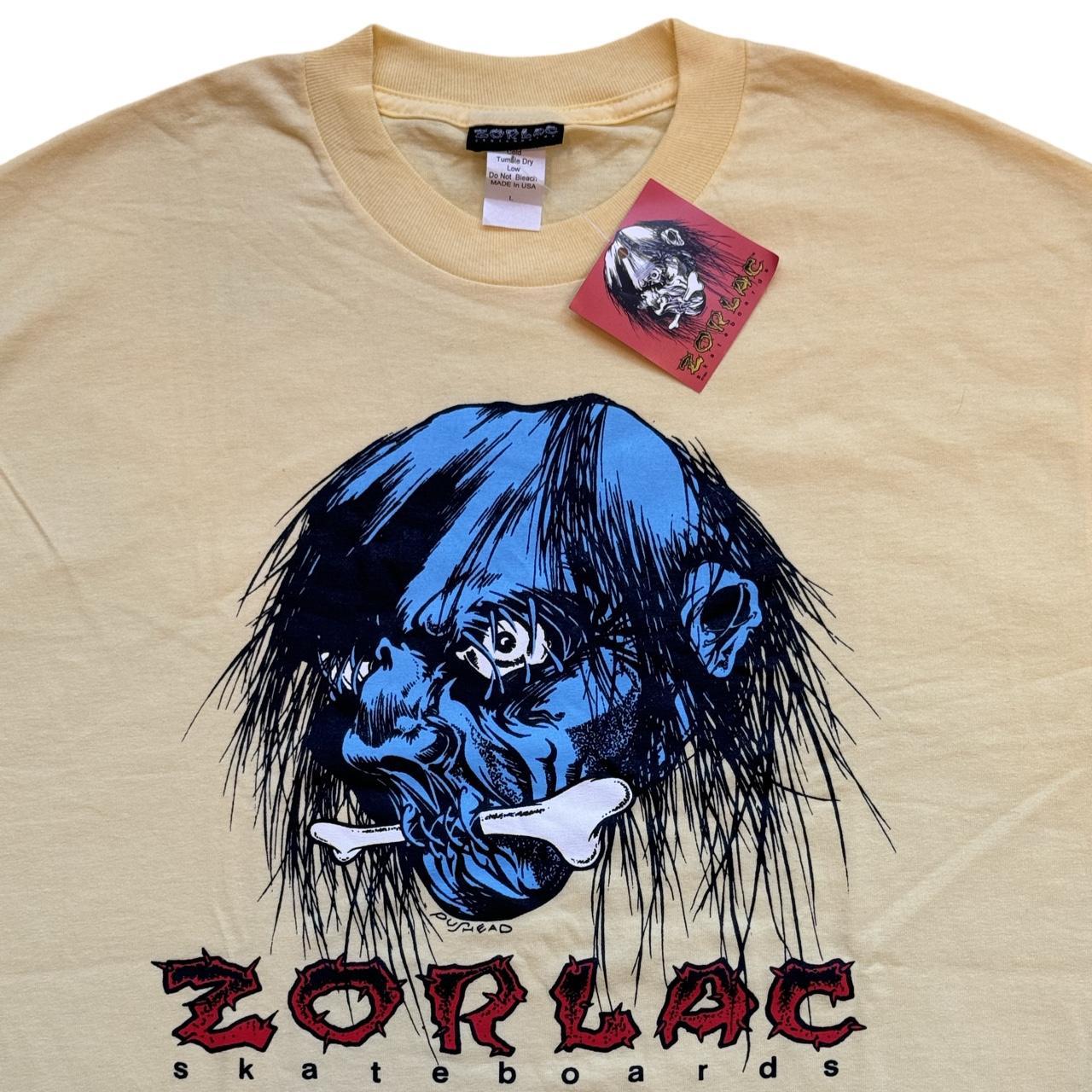 Vintage 90s Zorlac Skateboards Pushead Design NWT | Depop