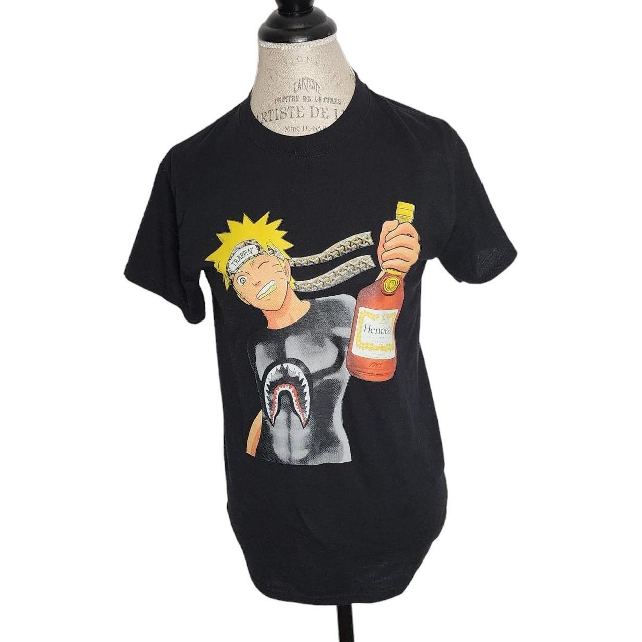 Hood Naruto Shirt 😂 Yes, Naruto is drinking a bottle... - Depop