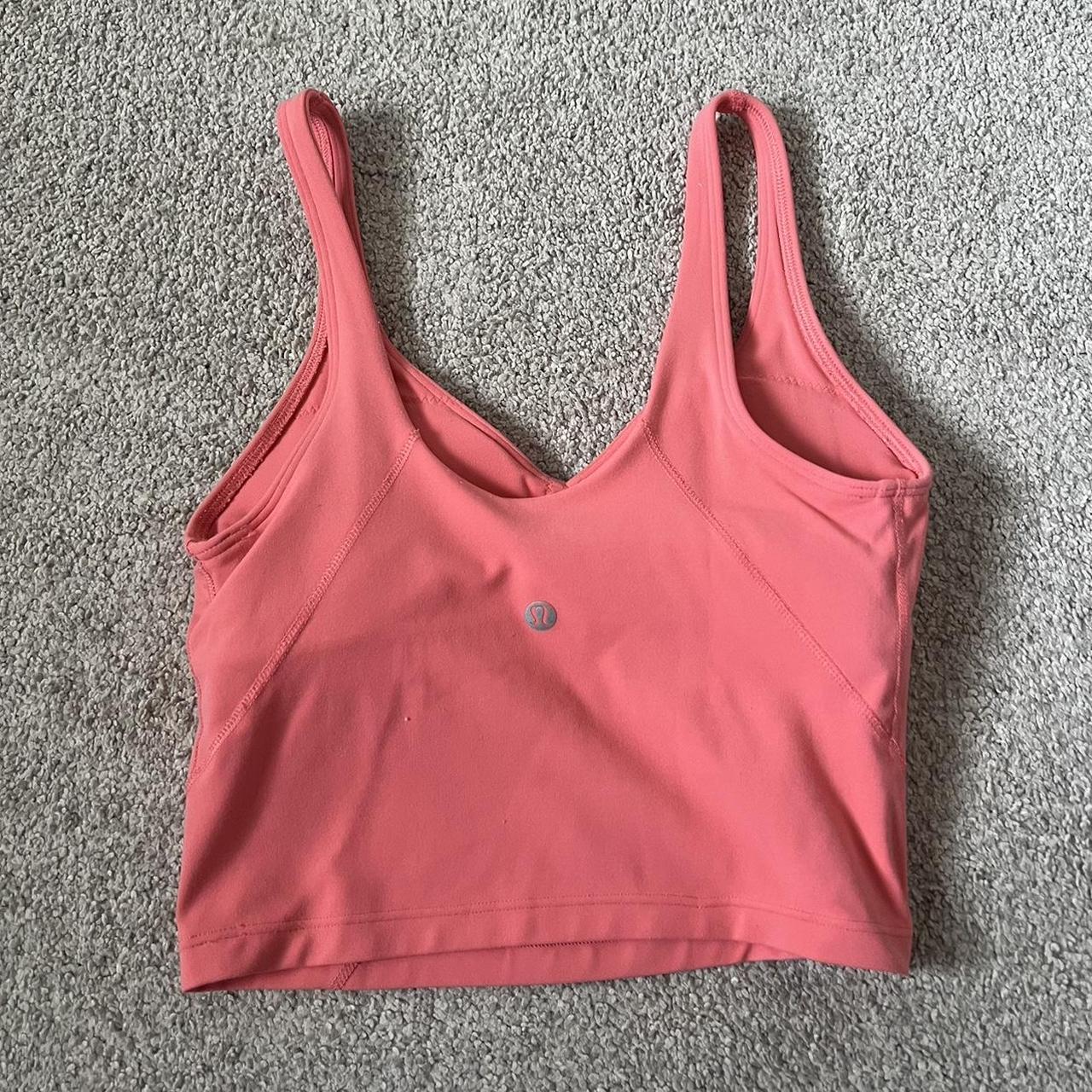 Lululemon align tank super cute peach/coral - Depop