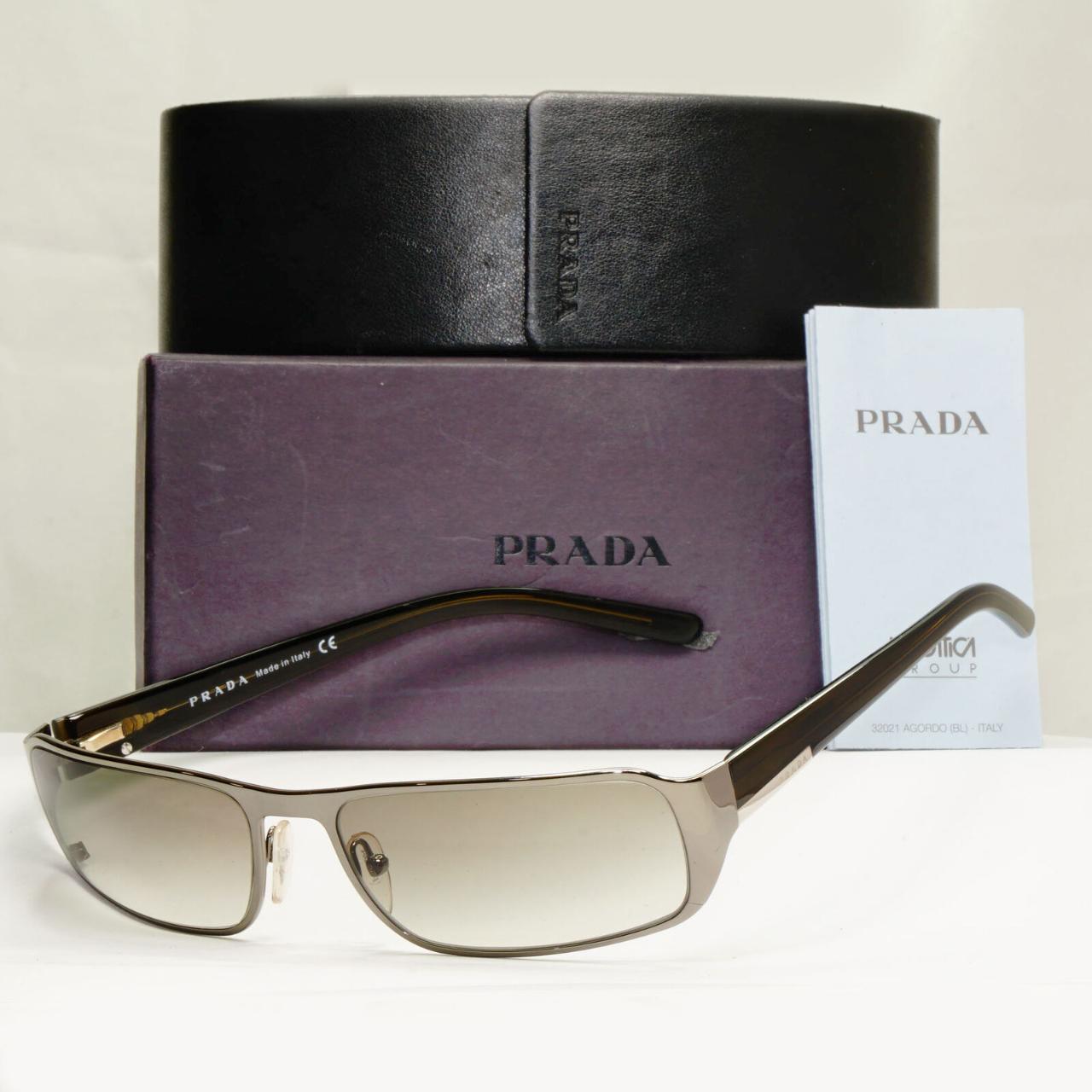 Prada Men's Grey Sunglasses | Depop