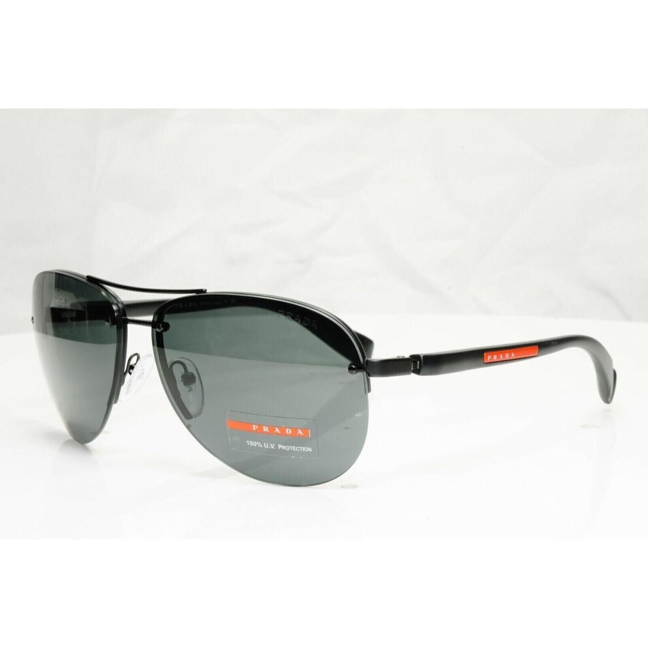 SKU 166531558173 Prada Mens Sunglasses Black Pilot