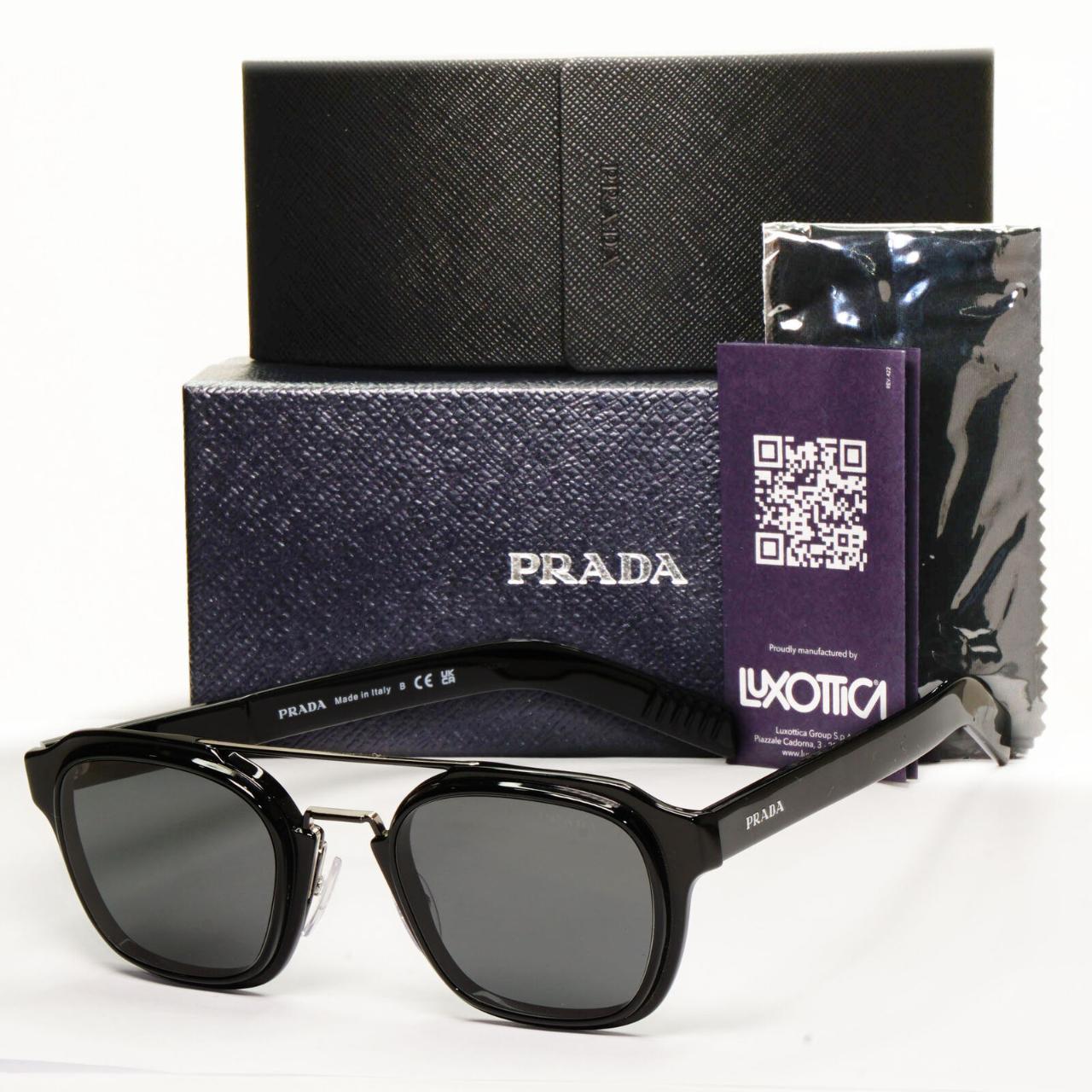 SKU 166259814946 Prada Sunglasses Black Navigator. Depop