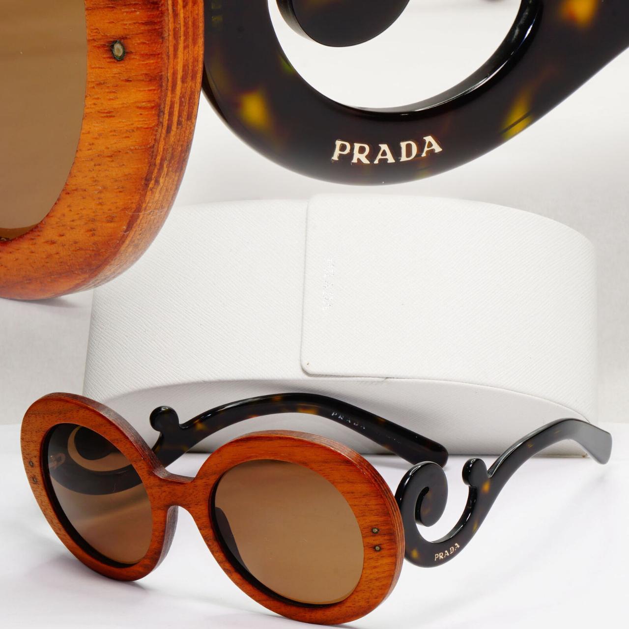 Prada wooden sunglasses best sale