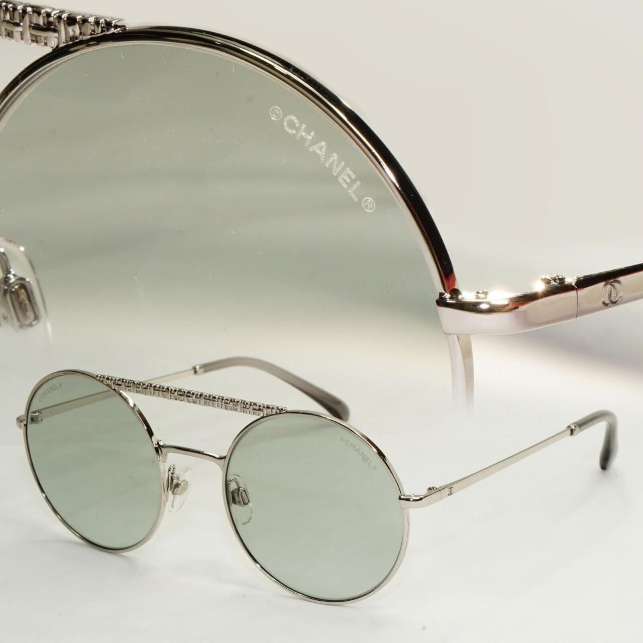 Chanel sunglasses silver hotsell