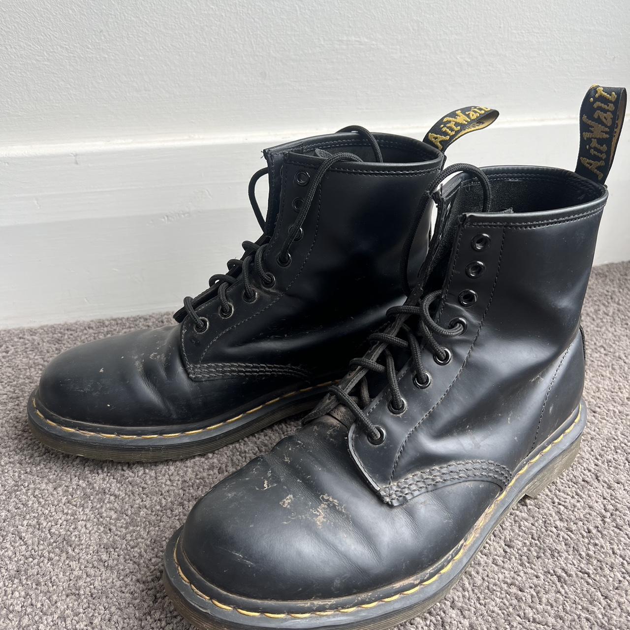 doc marten’s in black size 8 UK, 42 EU RRP:... - Depop