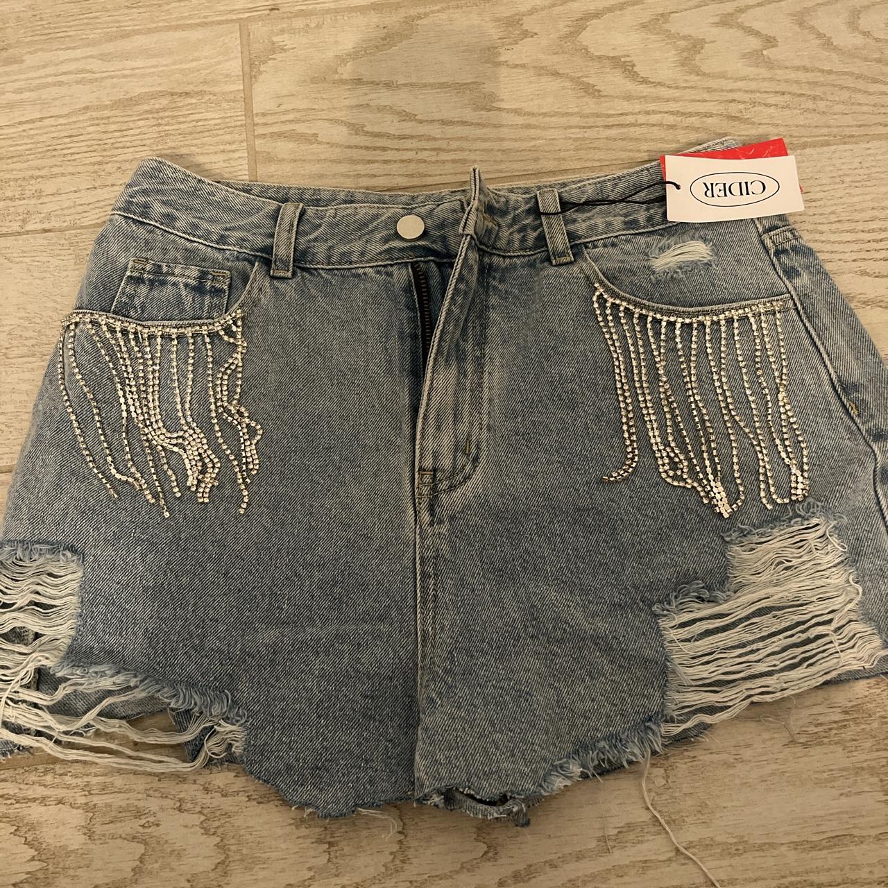  super cute jean shorts from cider never worn Depop