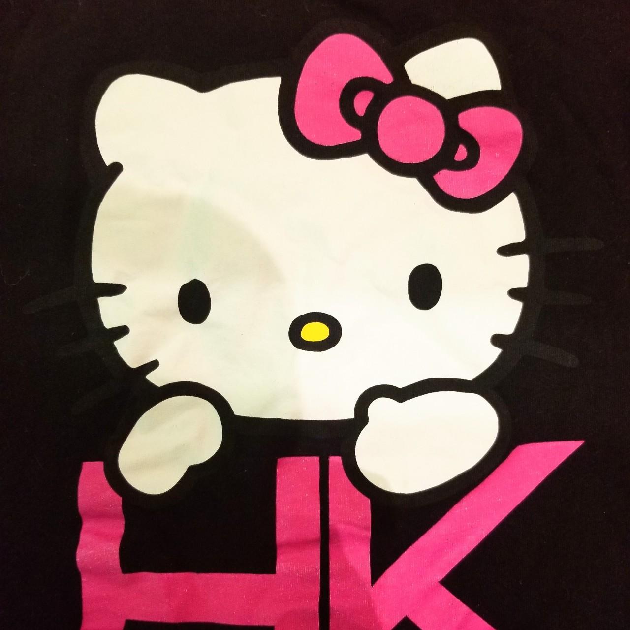 Sanrio Hello Kitty Dark Style Graffiti T-shirt Y2k Harajuku