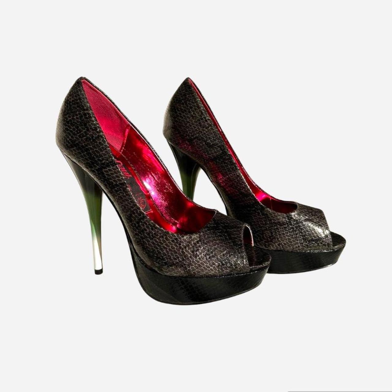 RuPaul Drag Race by Iron Fist Snakeskin Peep Toe. Depop