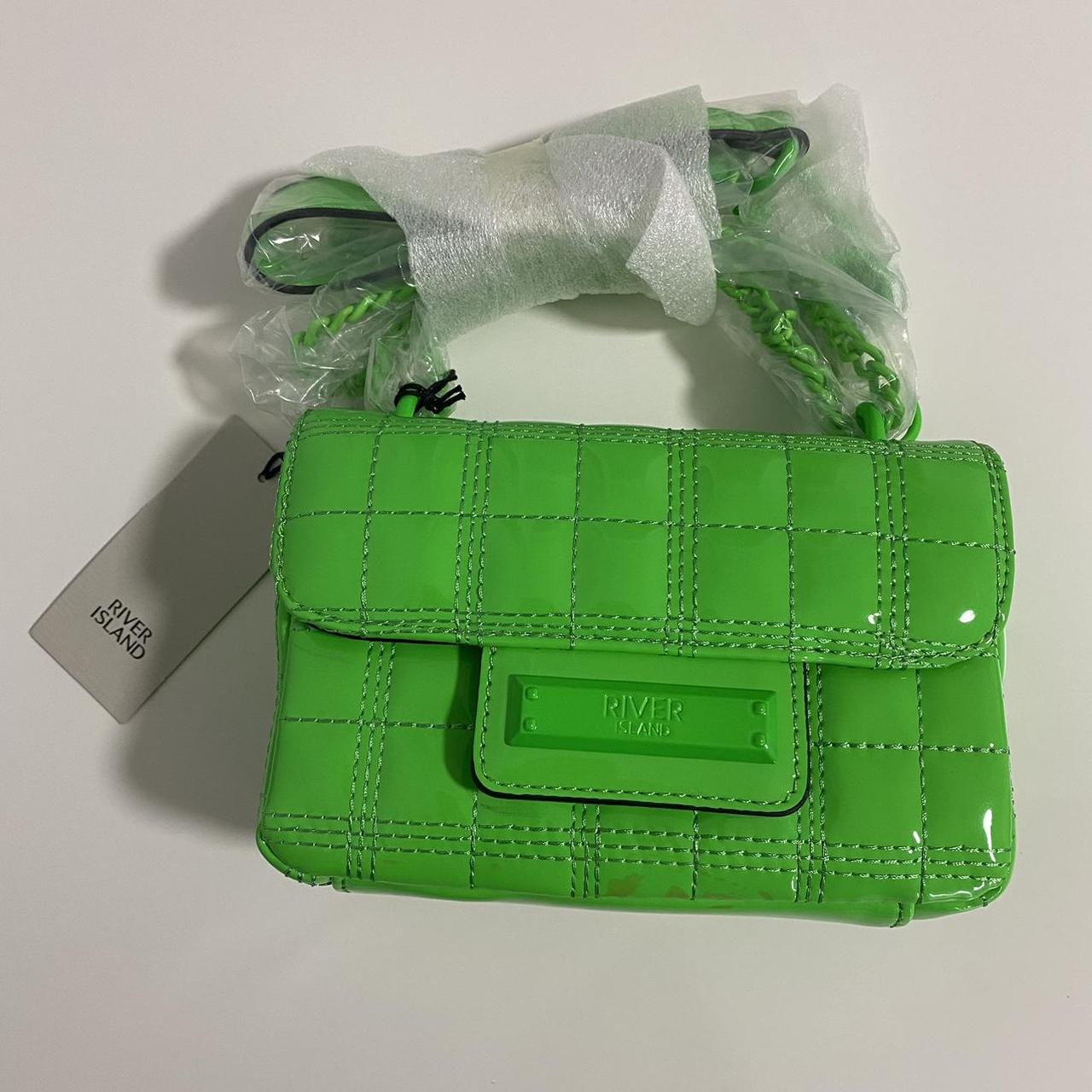 River Island green bag is perfect for everyday use... - Depop