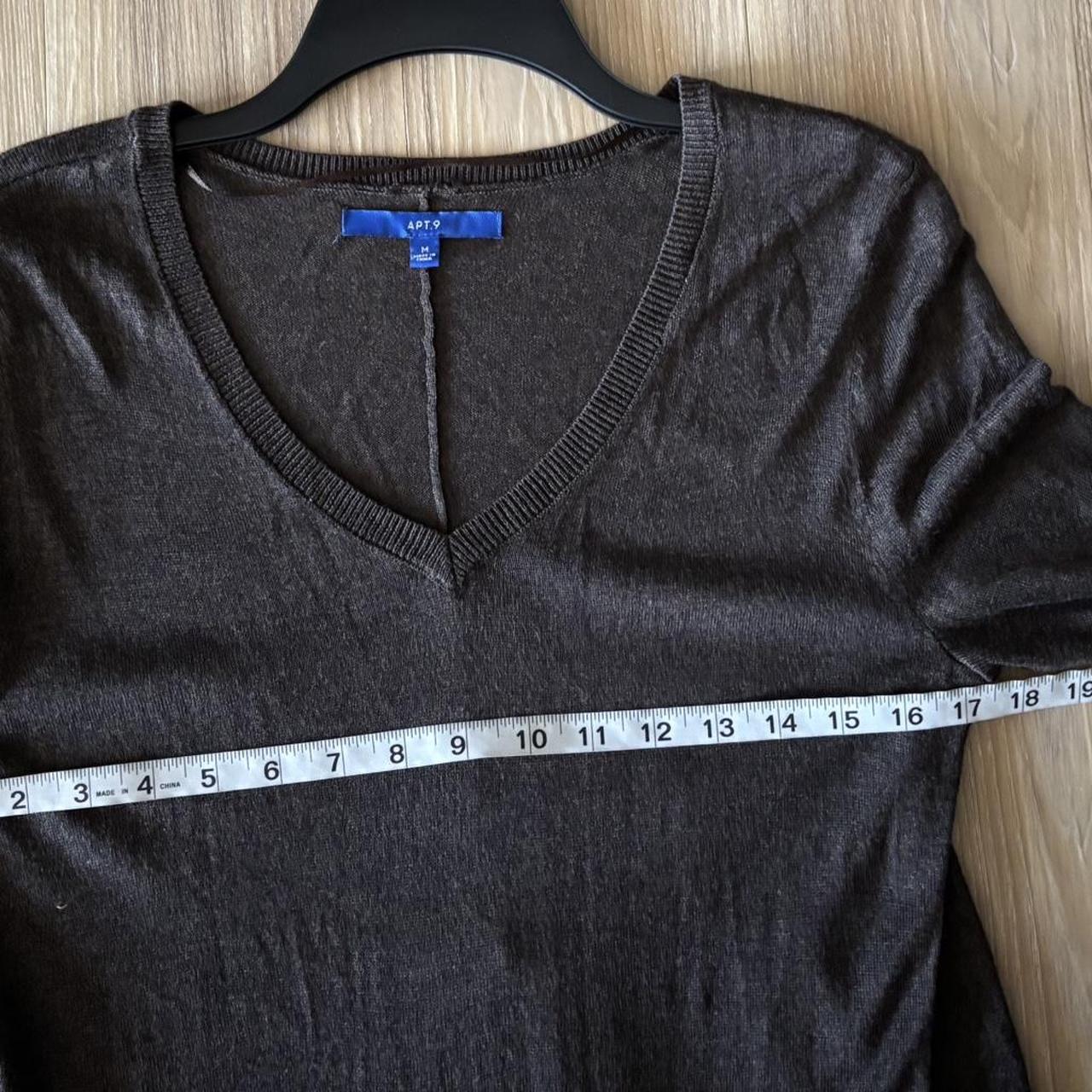 Apt. 9 Women's Sweater - Brown/Grey - M – Apt. 9 … - image 6