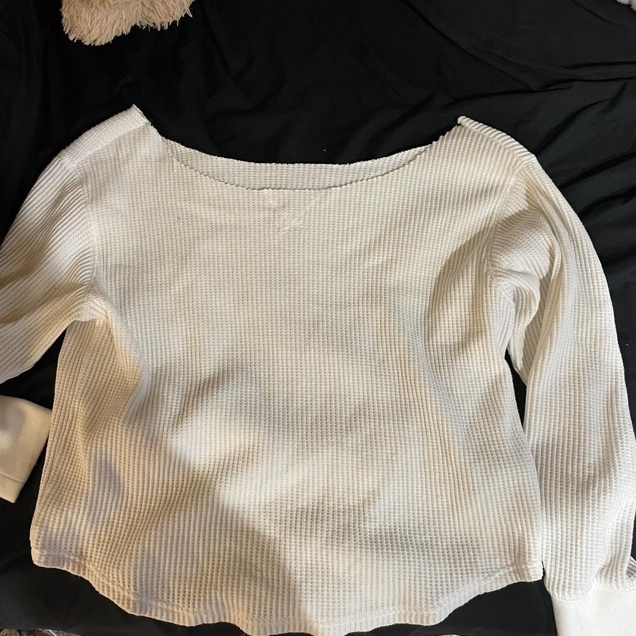 Women's White Jumper | Depop