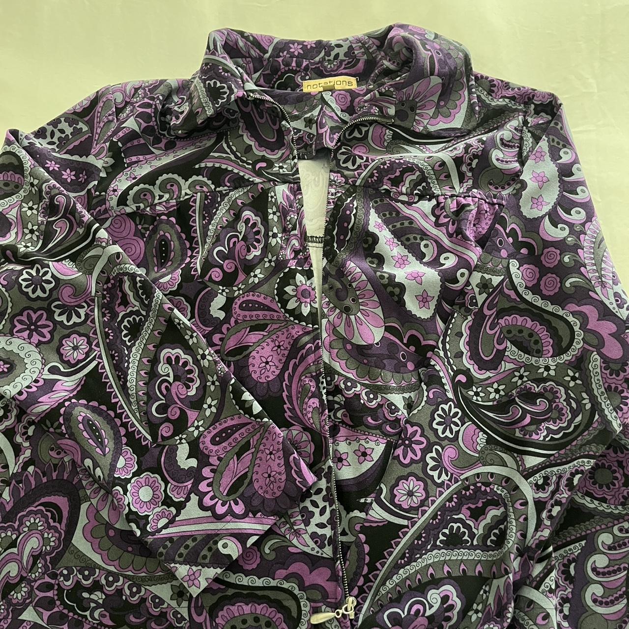 Notations Women's Jacket - Purple/Multi - L – vin… - image 1