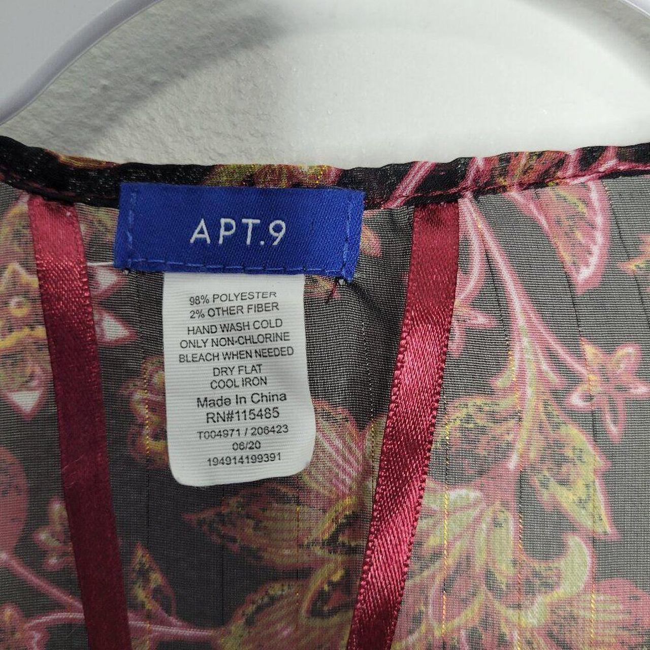 Apt. 9 Women's Top - Red/Gold - One size – Apt 9 … - image 4