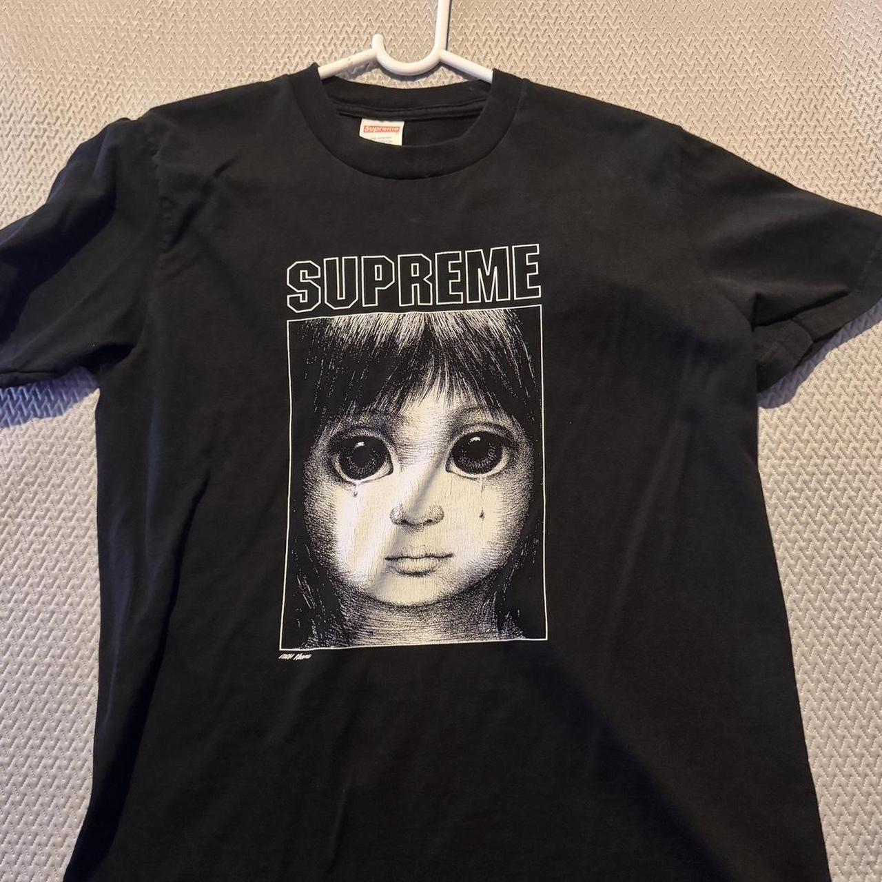 black supreme tee girl crying y2k opium punk. Depop