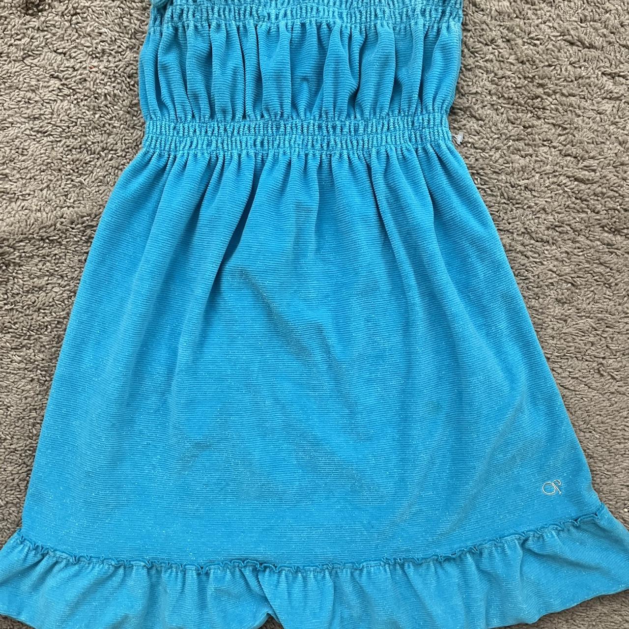 Ocean Pacific Women's Dress - Blue - M – Vintage 2000s glitter OP dress size large …