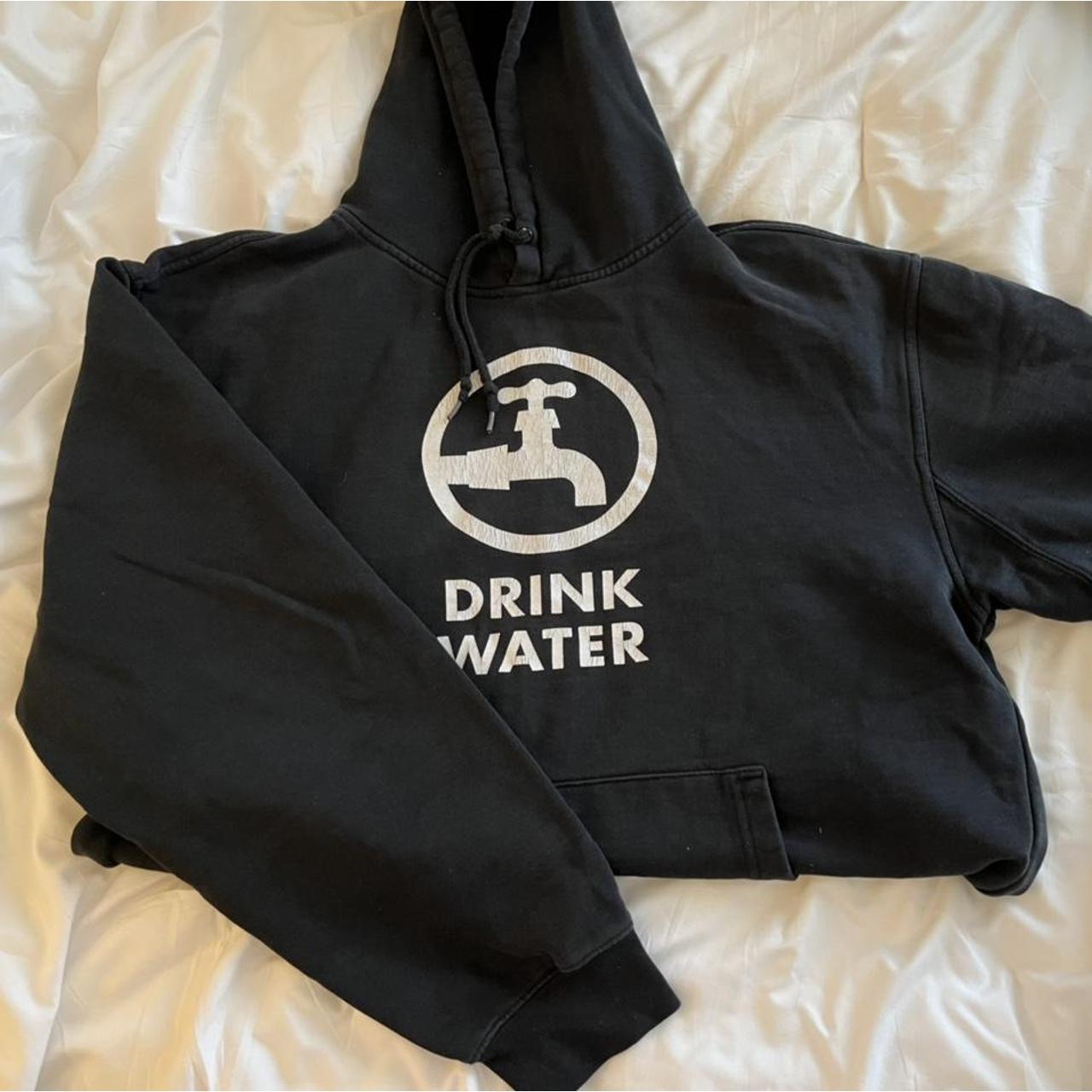 Men's Black Hoodie Depop