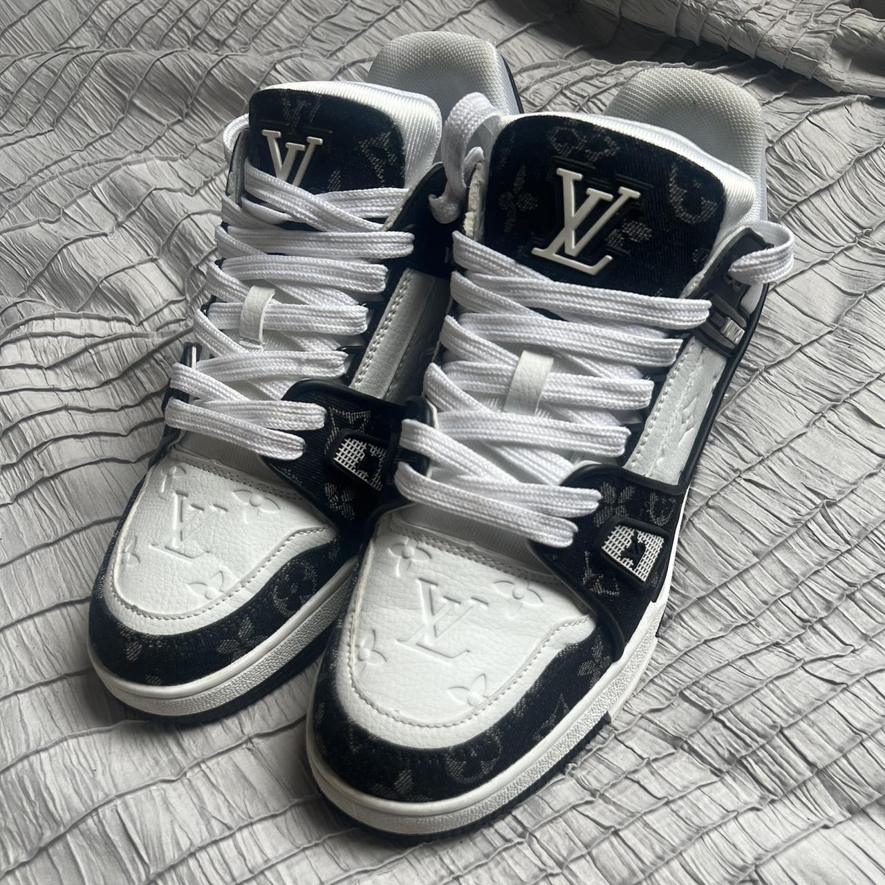 Louis Vuitton - LV Sneakers Black/White - Depop